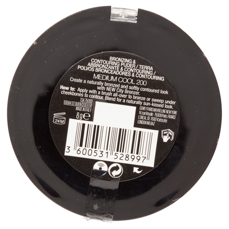 Maybelline New York Terra City Bronze, con Burro di Cacao e Pigmenti Soffici, 200 Medium Cool